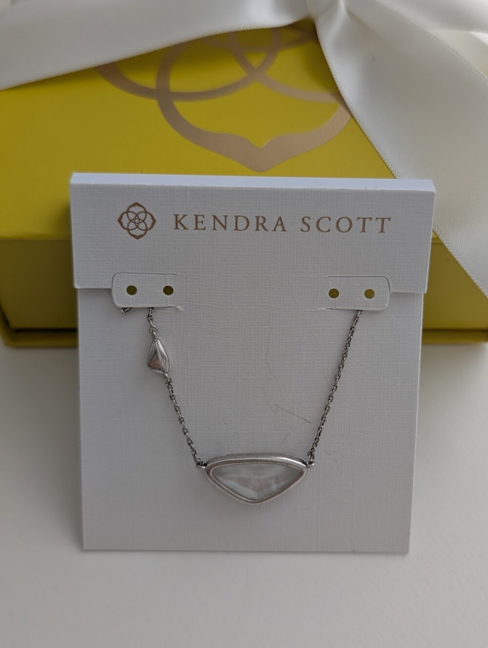 Kendra Scott Margot Silver & Mother-of-Pearl Pendant Necklace